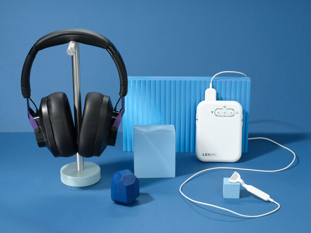 Lenire headphones and device set